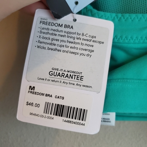 Athleta Freedom Sports Bra size M NWT - Picture 3 of 5